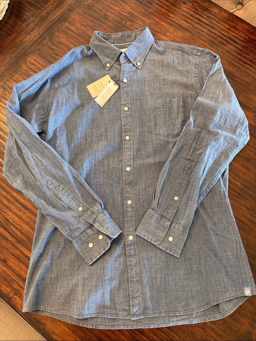 Peter Millar Blue denim Button-Down Shirt